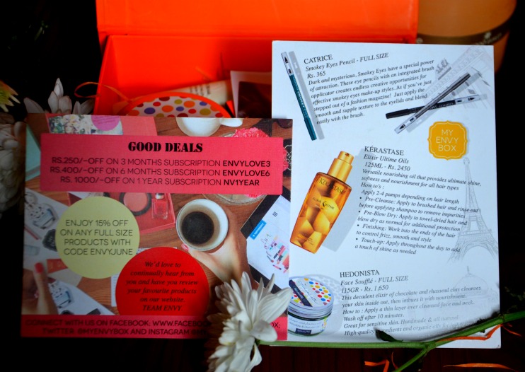 My Envy Box - June' 15 Subscription