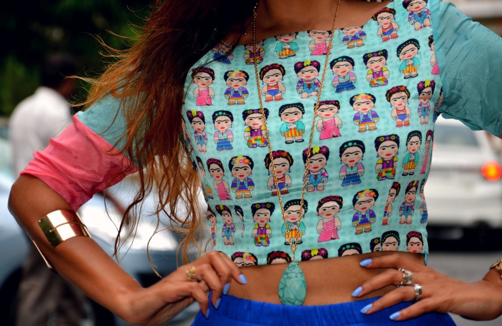 Quirk Box Frida Kahlo Crop Top
